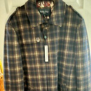 Paisley & Gray Insulated Trench Coat Navy Tan Pumpkin Orig Price $395